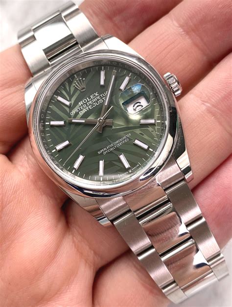 rolex 36mm datejust palm|rolex datejust 36mm for sale.